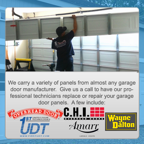Garage door panel repair Canby OR